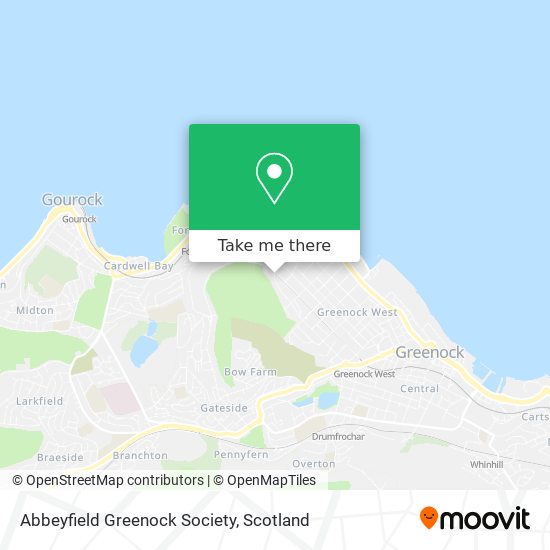 Abbeyfield Greenock Society map