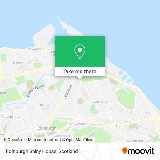 Edinburgh Shiny House map