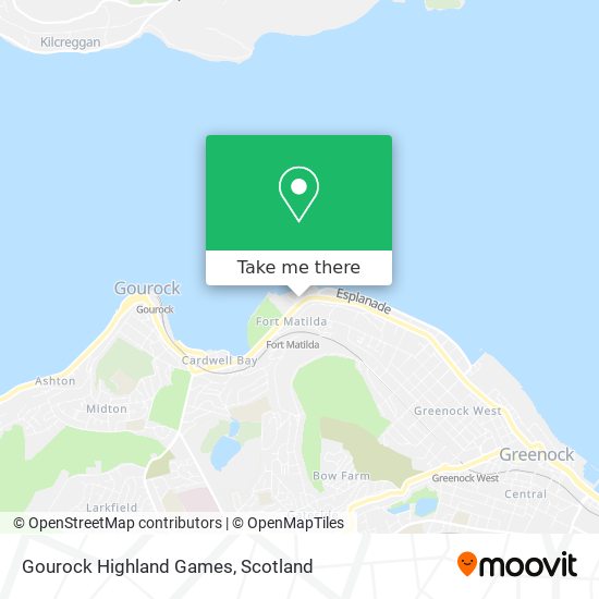 Gourock Highland Games map