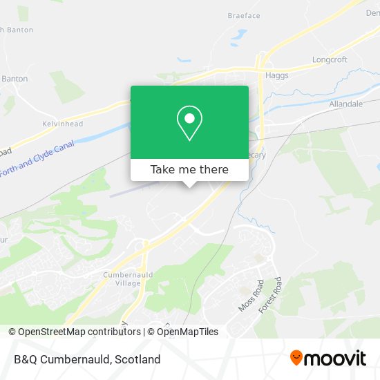 B&Q Cumbernauld map