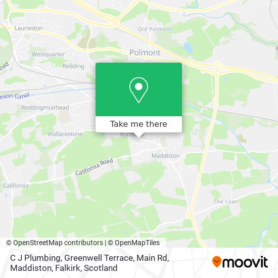 C J Plumbing, Greenwell Terrace, Main Rd, Maddiston, Falkirk map