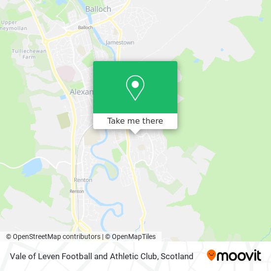 Vale of Leven Football and Athletic Club map