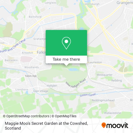 Maggie Moo's Secret Garden at the Cowshed map