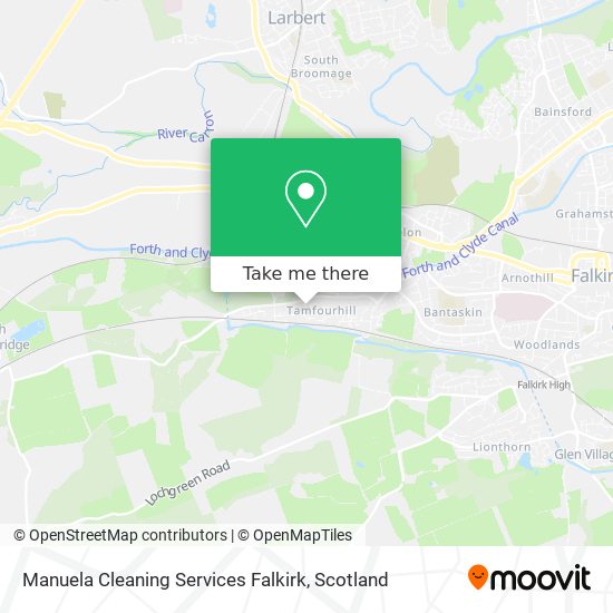 Manuela Cleaning Services Falkirk map