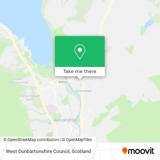 West Dunbartonshire Council map