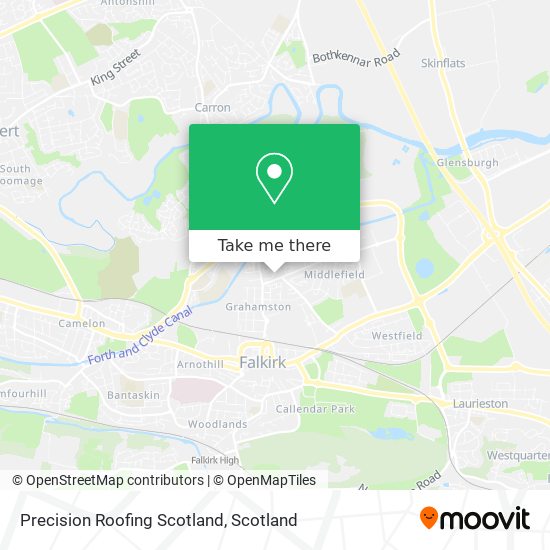 Precision Roofing Scotland map