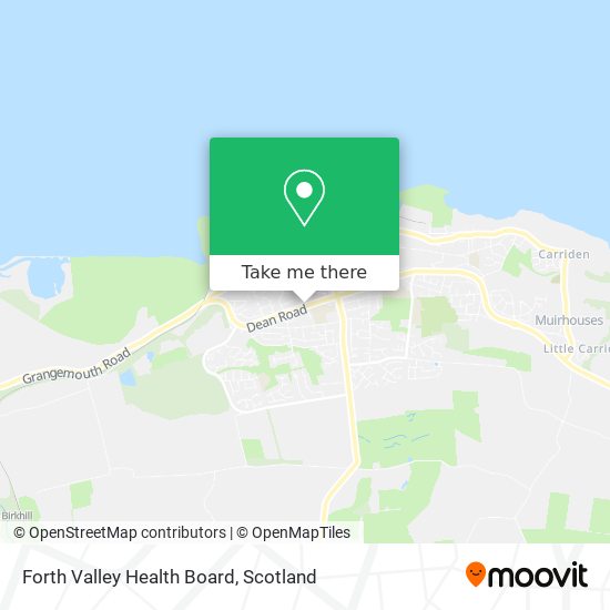 Forth Valley Health Board map