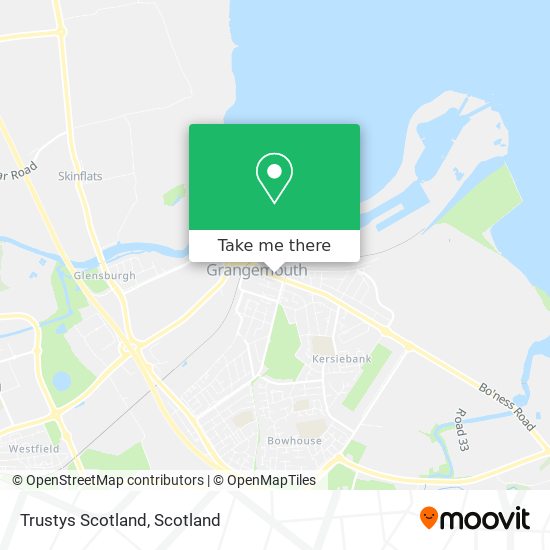 Trustys Scotland map