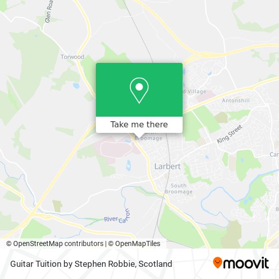 Guitar Tuition by Stephen Robbie map