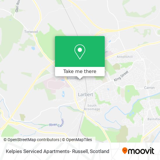 Kelpies Serviced Apartments- Russell map