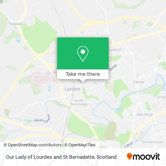 Our Lady of Lourdes and St Bernadette map