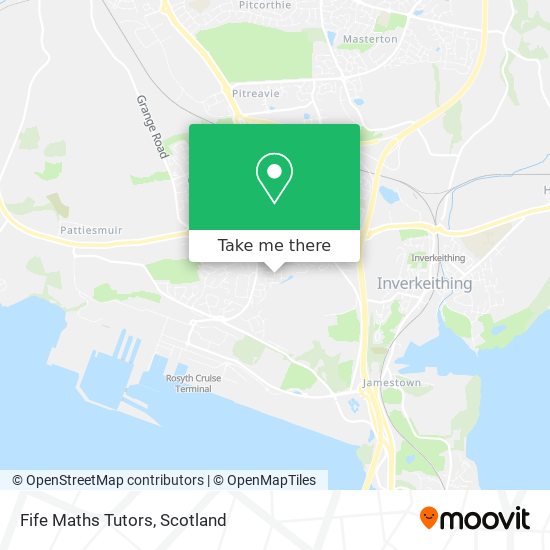 Fife Maths Tutors map