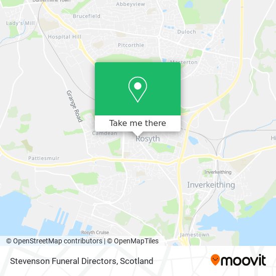 Stevenson Funeral Directors map
