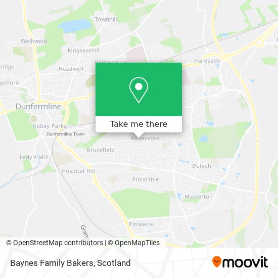 Baynes Family Bakers map