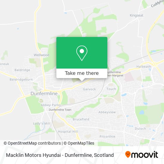 Macklin Motors Hyundai - Dunfermline map