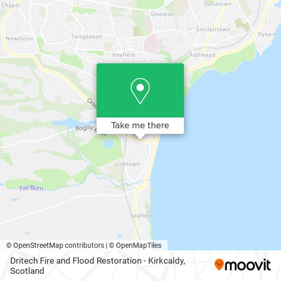Dritech Fire and Flood Restoration - Kirkcaldy map