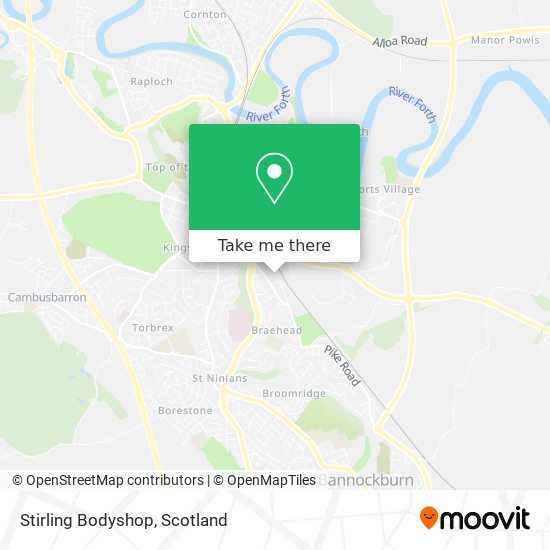 Stirling Bodyshop map
