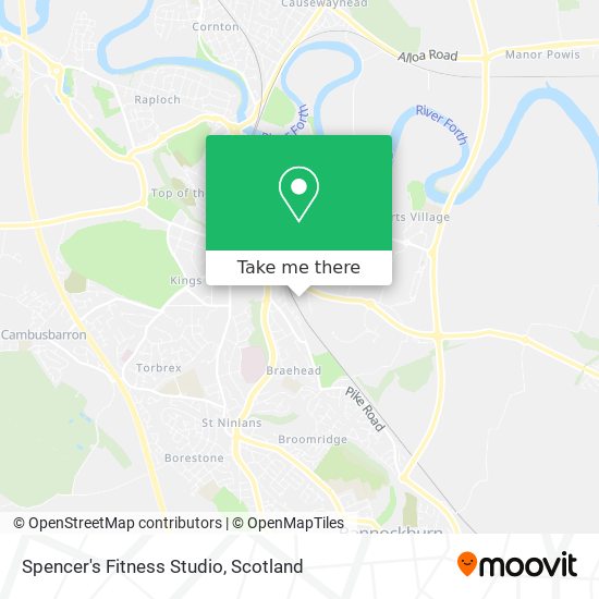 Spencer's Fitness Studio map