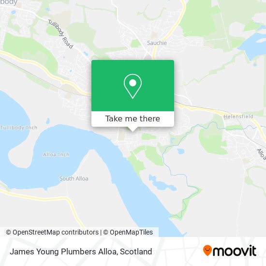 James Young Plumbers Alloa map