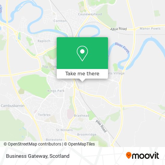 Business Gateway map