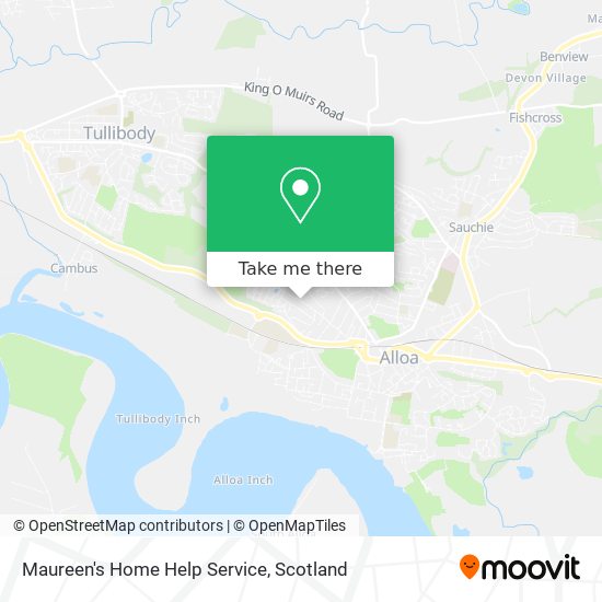Maureen's Home Help Service map