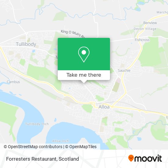 Forresters Restaurant map