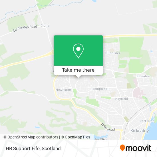 HR Support Fife map