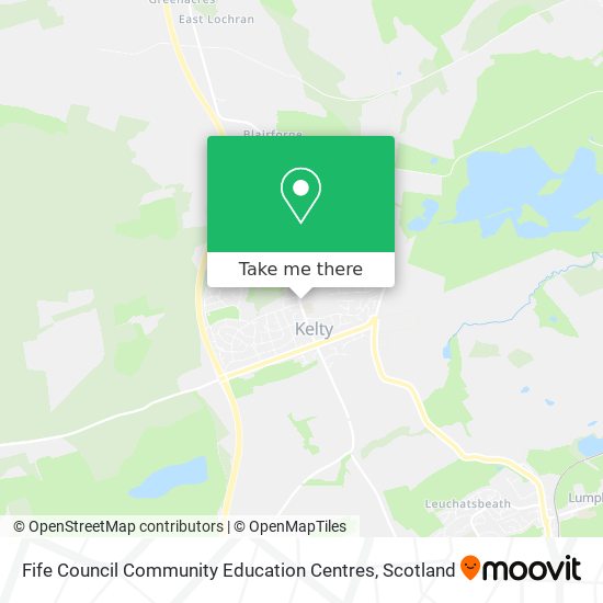 Fife Council Community Education Centres map