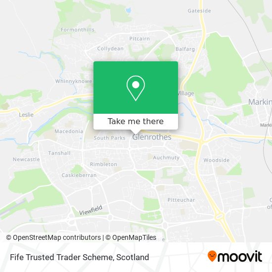 Fife Trusted Trader Scheme map