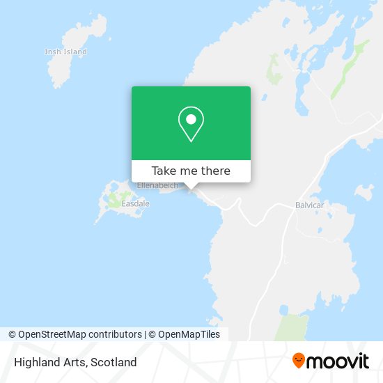 Highland Arts map