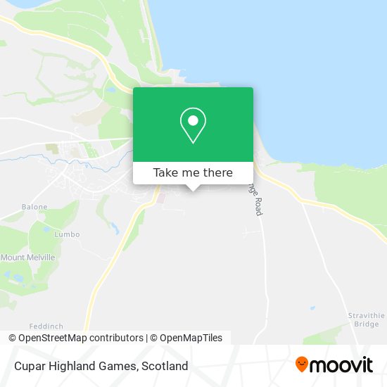 Cupar Highland Games map