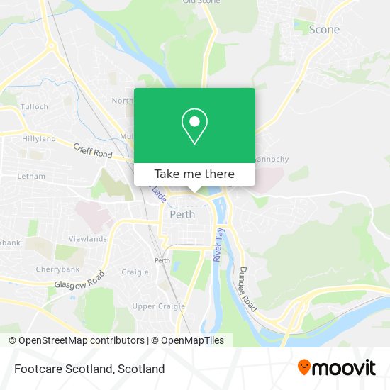 Footcare Scotland map