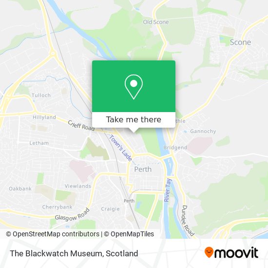 The Blackwatch Museum map