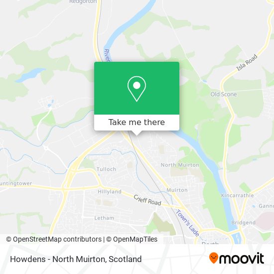 Howdens - North Muirton map