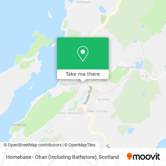 How to get to Homebase Oban (Including Bathstore) by Bus?