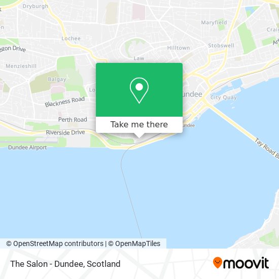 The Salon - Dundee map