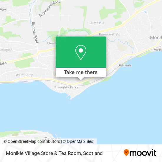 Monikie Village Store & Tea Room map