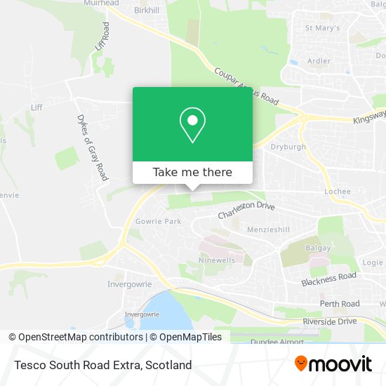 Tesco South Road Extra map
