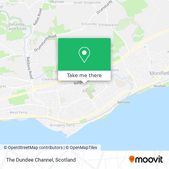 The Dundee Channel map