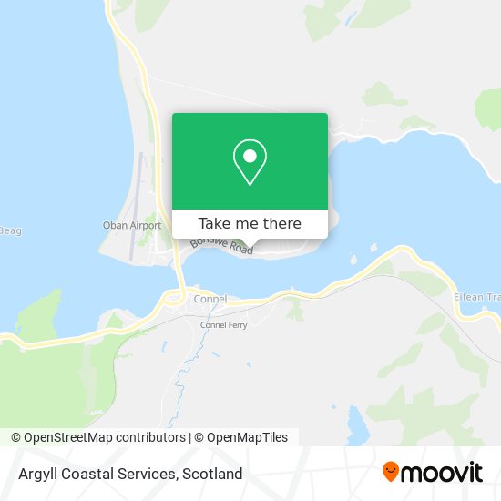 Argyll Coastal Services map