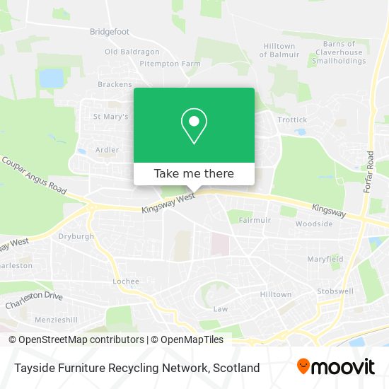 Tayside Furniture Recycling Network map