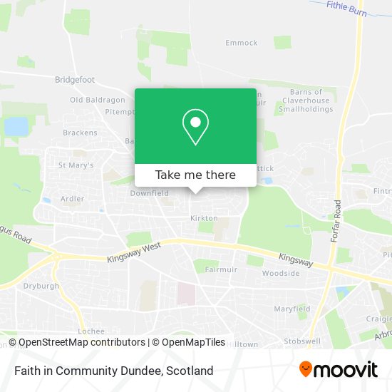 Faith in Community Dundee map