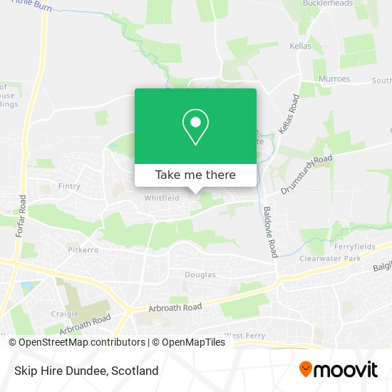 Skip Hire Dundee map