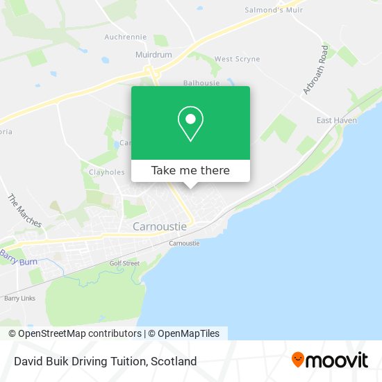 David Buik Driving Tuition map