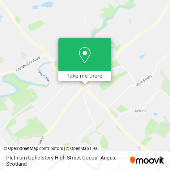 Platinum Upholstery High Street Coupar Angus map