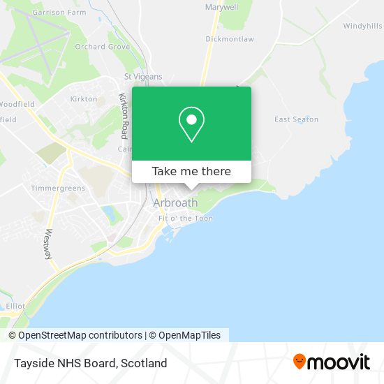 Tayside NHS Board map