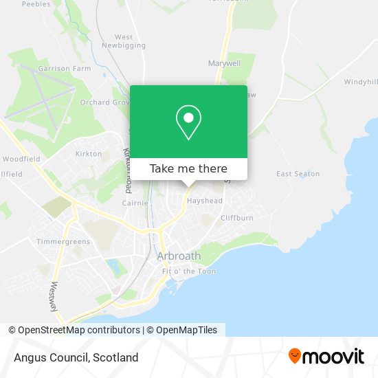 Angus Council map