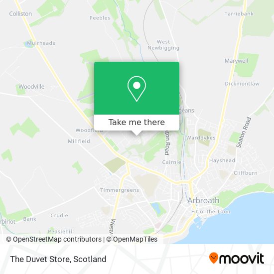 The Duvet Store map