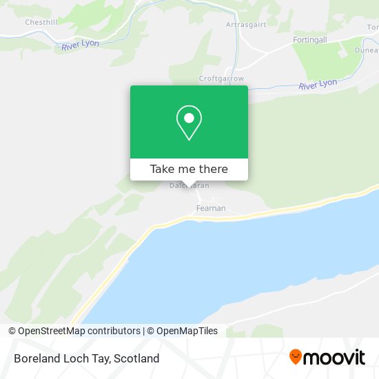 Boreland Loch Tay map
