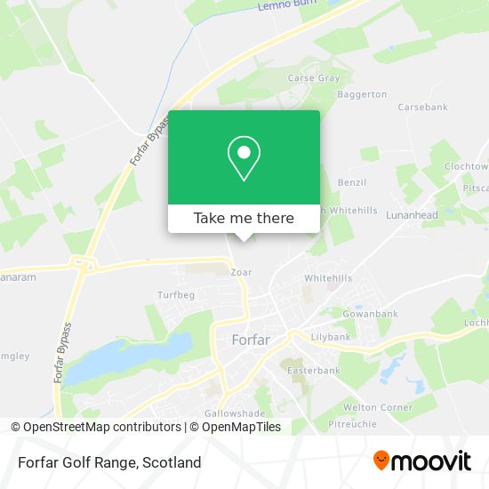 Forfar Golf Range map